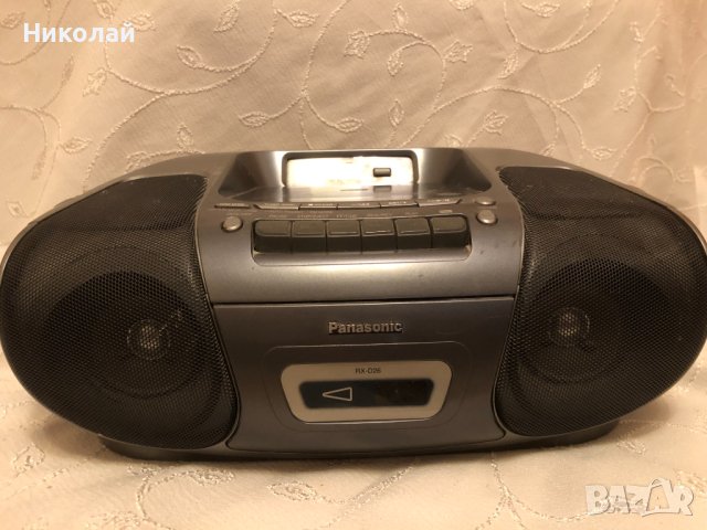 Panasonic RX-D26 Портативна CD стерео система с касетофон и радио, работещ перфектно, без забележки, снимка 3 - Аудиосистеми - 43701121