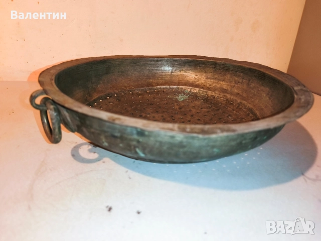Бакърено сито с дръжка 14