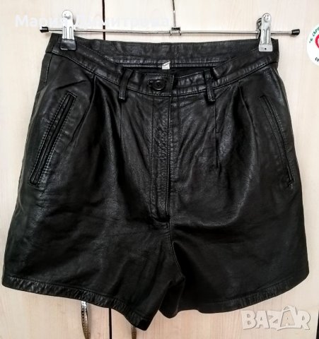 Кожен къс панталон (естествена кожа) Германия 🇩🇪 , снимка 3 - Къси панталони и бермуди - 37379423
