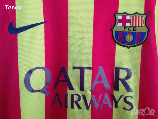 Barcelona Neymar Jr Nike оригинална тениска фланелка Неймар Барселона 2013-2014 Away размер L, снимка 4 - Тениски - 43241118