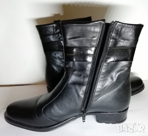 Нови дамски боти от естествена кожа 38 номер., снимка 3 - Дамски боти - 27445992
