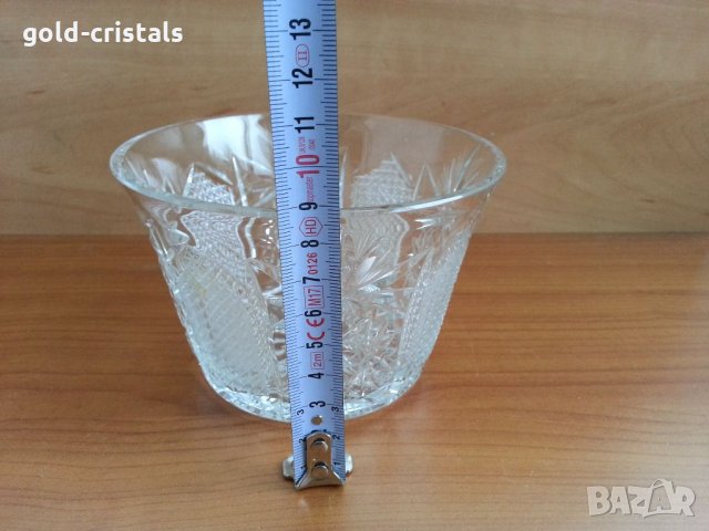 Кристална купа ледарка , снимка 3 - Антикварни и старинни предмети - 32888808