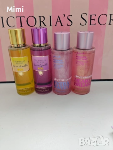 Victoria's Secret подаръчни комплекти, лосиони с блясък, спрейове, снимка 3 - Комплекти и лотове - 43314628