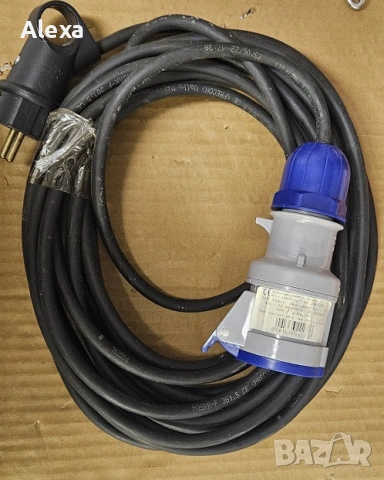 Захранващ кабел за каравана кемпер 10м CEE Schuko