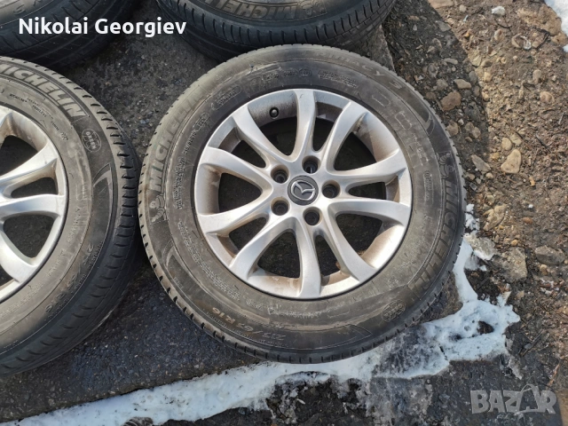 16 ки джанти 5х114.3 с летни гуми 215/65 от мазда 6, снимка 2 - Гуми и джанти - 53343722