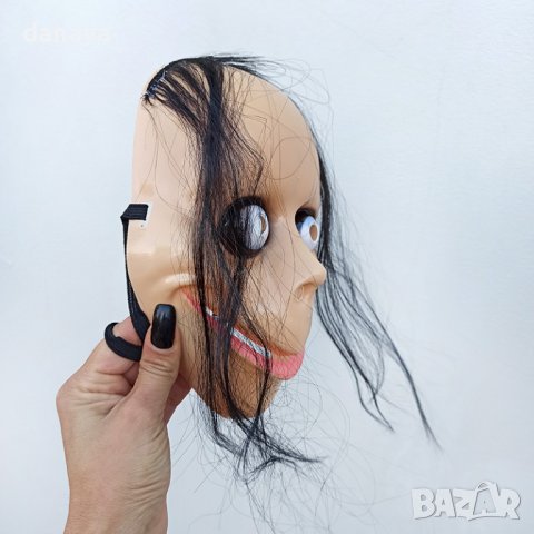 3110 Страшна Halloween маска Момо с коса, снимка 3 - Други - 38113185