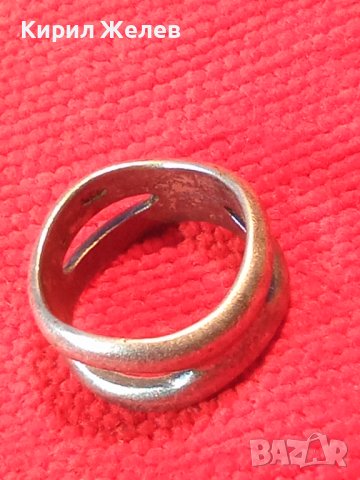 СТАР СРЕБЪРЕН АЖУРЕН ВИНТИДЖ АРТ ПРЪСТЕН ОКСИДИРАНО СРЕБРО 925 ПРОБА 40013, снимка 18 - Пръстени - 42843735