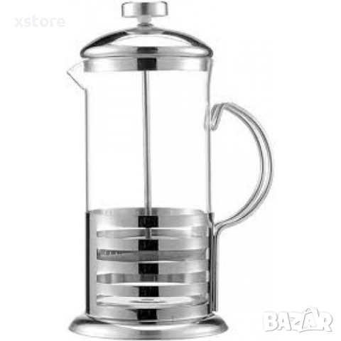 Френска преса за кафе 350мл/600мл/1000мл. Вида на металната част се изпраща според наличността, снимка 4 - Други стоки за дома - 52699591