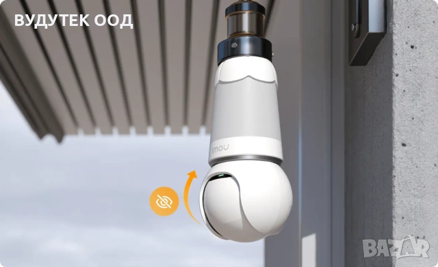Imou Bulb Cam 5MP – Камера + Крушка 2-в-1, Full Color Night Vision , снимка 2 - IP камери - 53292539