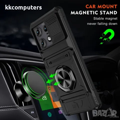 Motorola Edge 50 Pro 5G Удароустойчив TPU+PC / Ring Holder Калъф и Протектор, снимка 7 - Калъфи, кейсове - 49916355