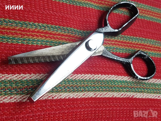 Ножица Зиг заг , снимка 2 - Антикварни и старинни предмети - 53249802