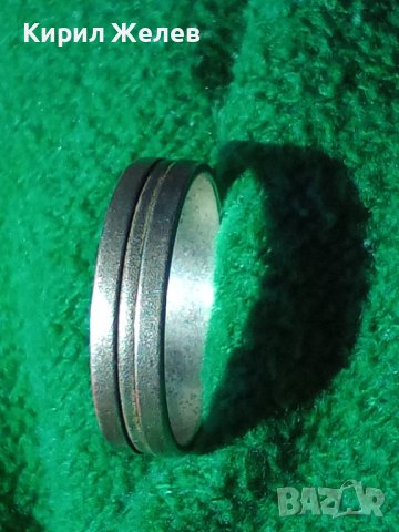 СТАР СТИЛЕН СРЕБЪРЕН ПРЪСТЕН ОКСИДИРАНО СРЕБРО 925 Тип ХАЛКА РЪЧНА ИЗРАБОТКА 40107, снимка 3 - Пръстени - 42760849