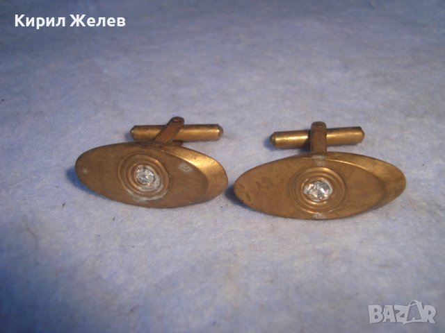 СТАРИННИ БРОНЗОВИ РЕТРО АРТ ДЕКО СТИЛ БУТОНЕЛИ с ЮВЕЛИРНО ФАСЕТИРАНИ ЦИРКОНИ 10075, снимка 3 - Антикварни и старинни предмети - 37610062