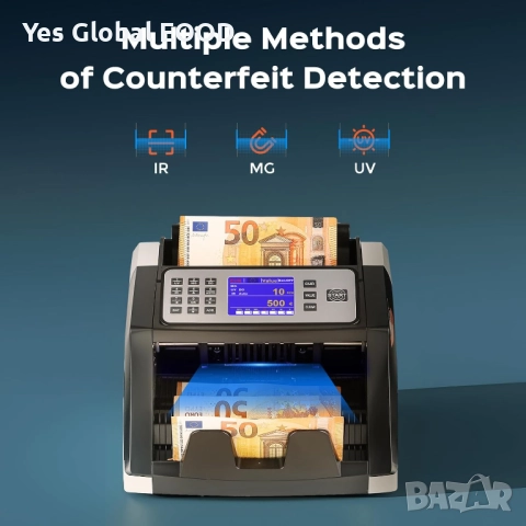 Bonvoisin машина за броене на банкноти с UV/MG/IR/DD защита, снимка 2 - Други машини и части - 51878885