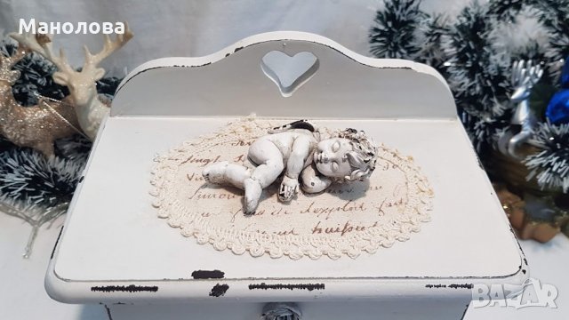 Кутия за бижута с ангелче в стил винтидж., снимка 6 - Други - 35144584