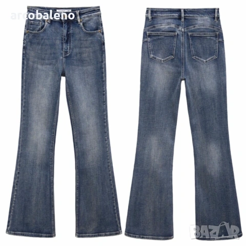 Дамски дънки тип „bootcut“ , снимка 4 - Дънки - 53024841