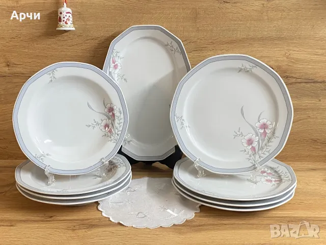 Баварски порцеланови чинии -Wunsiedel, снимка 3 - Чинии - 48365718