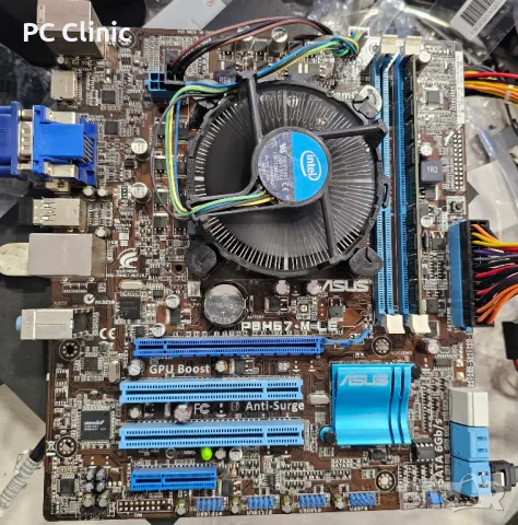 Asus P8H67-M LE + i5 2400 3.40Ghz + CPU Cooler LGA 1155 [Дънна платка + процесор + охладител], снимка 3 - Дънни платки - 49100419