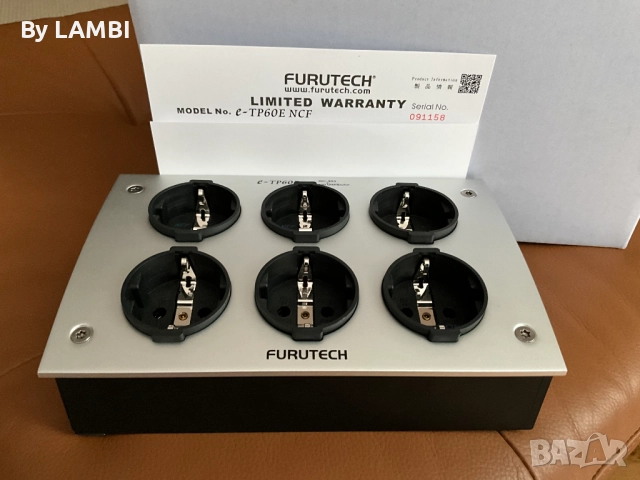 Furutech e-TP60E NCF (R) power strip Schuko 6-way, снимка 7 - Други - 51521744