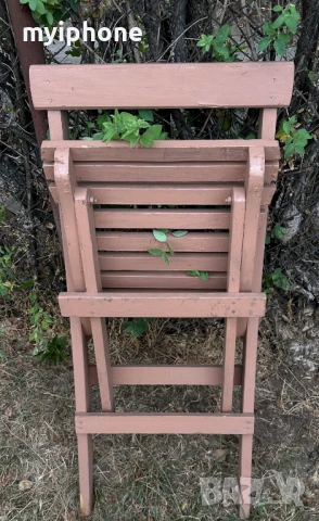 Здрави дървени сгъваеми столове 2 броя., снимка 7 - Столове - 51110223