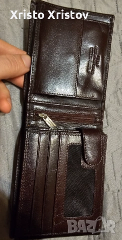 Мъжки кафяв портфейл Pierre Cardin, снимка 3 - Портфейли, портмонета - 53033984