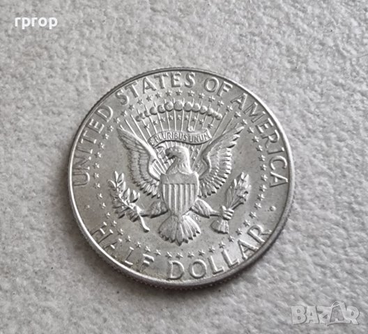 Оригинална монета. САЩ. Сребро. Половин Американски долар .1966 год. С образът на Кенеди., снимка 6 - Нумизматика и бонистика - 39774777