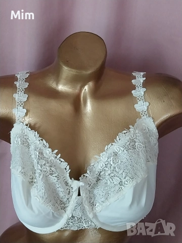 Nuance100 C Бял дантелен сутиен , снимка 2 - Бельо - 53240447