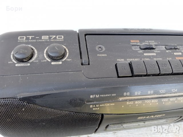 SHARP Радиокасетофон, снимка 6 - Радиокасетофони, транзистори - 39975814