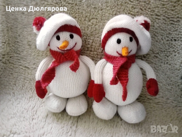 Плетени коледни играчки