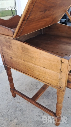 Антикварна катедра масив, снимка 6 - Бюра - 53355579