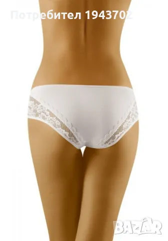 Бикини с дантела в бял цвят KERA