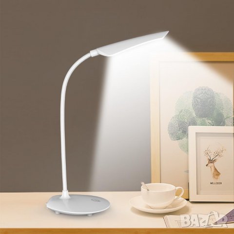 Лампа с огъващо се гумирано рамо и управление само с докосване, снимка 6 - Лед осветление - 32936332