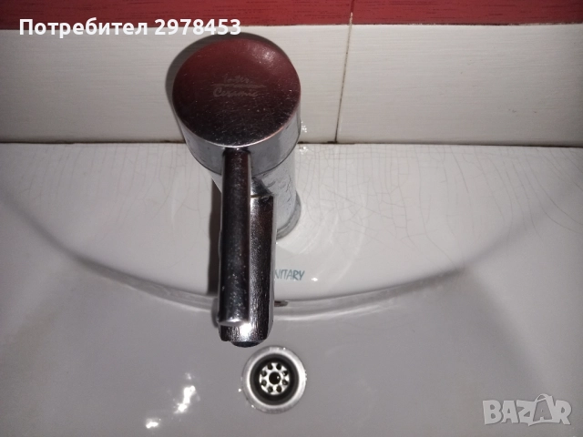 Мивка с крак и смесител Inter Ceramic, снимка 3 - Мивки - 52010230