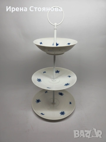 Rosenthal - Romance Rhapsody по дизайн на Bjorn Wiinblad 1961г. Мини поднос на три нива, снимка 4 - Сервизи - 53390303