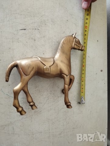 месингова статуетка-кон, снимка 4 - Други ценни предмети - 42969120