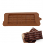 Силиконова шоколадова форма с 24 парчета Захарна форма, снимка 1 - Форми - 36448681