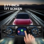 1-DIN автомобилен MP3 плейър с Bluetooth, с ДУ и 2.17” цветен дисплей с тъчскриин , снимка 2