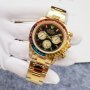 Mъжки часовник Rolex Daytona Cosmograph Rainbow Gold с автоматичен механизъм, снимка 3