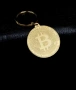 Позлатен ключодържател и монета биткойн, снимка 2