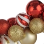 Коледен гирлянд с златисти и червени топки-150 см./Коледна украса/украса за Коледа, снимка 3