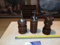 3бр дървени прибори-сол/пипер от германия 2810211706, снимка 3