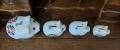 Комплект от четири порцеланови прасенца касички, снимка 2