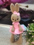 Плетена играчка Зайче-балерина, ръчно изработени,прекрасен подарък, снимка 3