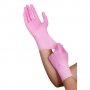 Розови нитрилни ръкавици нитрил, снимка 2