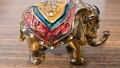 Бронзово слонче с емайли, снимка 8