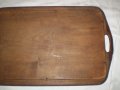 19 ти век ръчно изработен дървен поднос с дръжки пирография, снимка 7