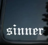 Стикер "Sinner", снимка 5