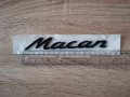 Черна емблема Порше Porsche Macan надпис, снимка 2