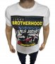 Мъжка тениска Dsquared Brotherhood White !!!