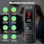 woeaozy 64 GB цифров мини диктофон - 3072 Kpbs магнитно устройство за запис, снимка 5